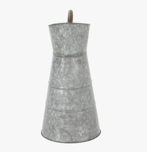 Pichet à lait en métal galvanisé, vase rustique style ferme, pot à fleurs, décoration de maison de campagne, pot de table, centre de table décoratif, vente en gros - Product Image 2
