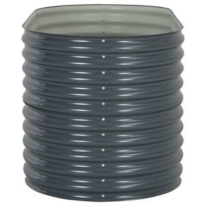 Bac à fleurs surélevé en acier galvanisé gris 63 x 31,5 x 31,9 pouces - Product Image 5