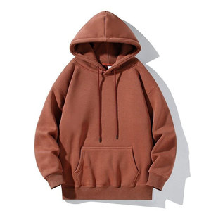 Sudadera con Capucha Unisex, Forro Polar, Color Sólido, Estilo Americano, Talla Grande XL, con Bolsillo, Moderna, al por Mayor, de Poliéster, Bordada - Product Image 1