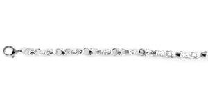Solid 925 Sterling <b>Silver</b> Plated Figaro Chain Necklace Zinc Alloy For Unisex Classic Daily Wear Jewelry - Product Image 3