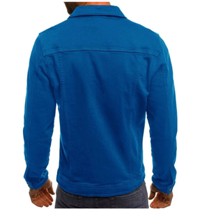 Veste en jean pour homme, design personnalisé avec logo, prix de gros d'usine, respirante, manches longues, 100% coton, pour homme - Product Image 3