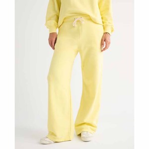 <b>Women's</b> Wide Leg Fleece Sweatpants Mid Waist Drawstring Casual Loose Fit Full Length Solid Color Autumn <b>Pants</b> - Product Image 5