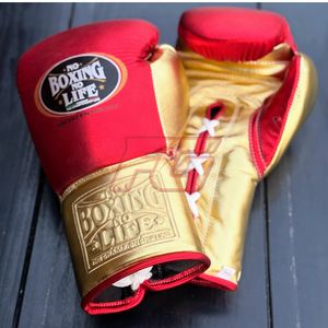 Gants de boxe MMA personnalisés à doigts entièrement couverts |   Évacuation de l'humidité |   Utilisation pour l'entraînement et le sparring |   Lacets à boucles auto-agrippantes |   Cuir de vache véritable - Product Image 5