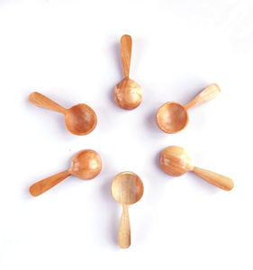 Cucharas de Madera Ecológicas, Juego de 2 Utensilios de Cocina para Preparación de Café y Té, Solo Lavar a Mano - FAIZA - Product Image 6