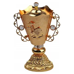 Brûleur d'encens Bakhoor artisanal artistique, motif oriental, pour une expérience olfactive religieuse à la maison, écologique - Product Image 4