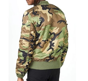 Sleeves Zip Pocket Style Vintage Black <b>Camo</b> Bottomland <b>Jackets</b> Embroidered Printing Sublimated Bottomland Bomber Men <b>Jackets</b> - Product Image 5