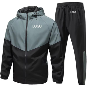Survêtement d'hiver personnalisé, coupe ajustée, imperméable, respirant, léger, polyester/nylon, unisexe, sportif, pour la course à pied et l'entraînement - Product Image 5