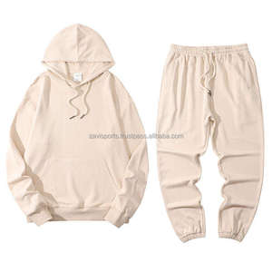 Ensembles élégants pour hommes Nouveaux vêtements décontractés pour hommes d'hiver et d'automne Couleur unie Sweat à capuche Ensemble 2 pièces Sweat-shirt à fermeture éclair Pantalon de survêtement - Product Image 5