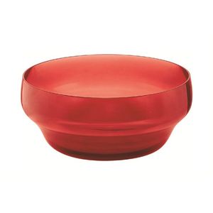 Vase à fleurs rond léger en résine rouge avec motifs variés, objet d'artisanat décoratif pour la maison - Product Image 2