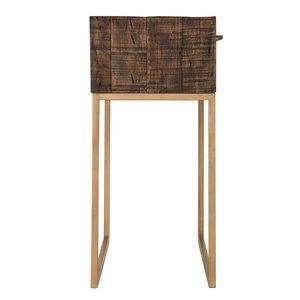 Multi Functional Iron Rock Slab Edge <b>Folding</b> Console <b>Table</b> Compact Storage Friendly <b>Table</b> for Small Homes - Product Image 5