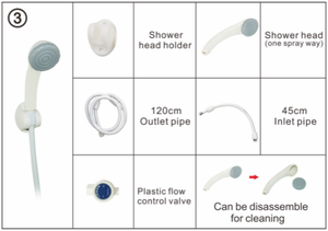 Élégant pommeau de douche Anlabeier pommeau de douche de luxe chauffage instantané facile pommeau de douche rapide - Product Image 5