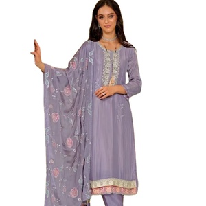 New Latest Premium <b>Silk</b> with Heavy Embroidered Kurti Set for Women - Product Image 1