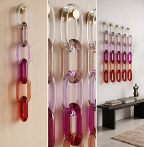 Resin Round Chain Link Eco-Friendly Love Decorative Wall Art Modern Handmade Custom Color Home Decor Orion Handicraft - Product Image 3