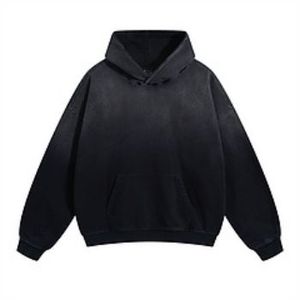 Sudadera con Capucha Extra Grande para Hombre, Color Sólido, Algodón French Terry, Estilo Casual para Otoño - Product Image 3