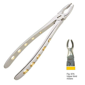 Instrumentos Quirúrgicos Dentales de Ortodoncia, Pinzas de Acero Inoxidable para Extracción Manual del Molar Superior, Venta al por Mayor Shuja Surgico - Product Image 1