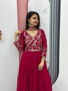 Fatema Fashion's elegante bordado impreso mujeres Salwar Kameez alta calidad boda fiesta desgaste hecho a mano precio competitivo - Product Image 5