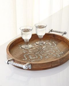 Premium Wooden Serving <b>Tray</b> For Serving Food Drinks Coffee Tea <b>Snacks</b> At Home Kitchen And Restaurant - Product Image 1