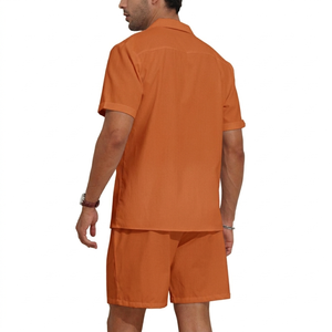 2026 New Designs High Quality Co-ord <b>Set</b> For Men's Custom Streetwear Designer Shirts And Shorts <b>Knit</b> Shorts <b>Sets</b> Daily To Use - Product Image 2