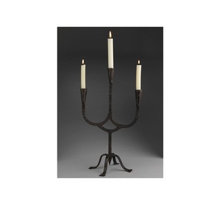 Porte-bougie unique, élégant et moderne, en fer forgé géométrique, fait main, écologique, durable, multi-usages, tailles personnalisées - Product Image 1