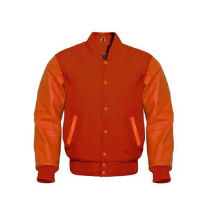 Blouson universitaire à capuche pour homme adulte, col rabattu, style baseball, avec logo brodé en chenille sur le devant, idéal pour l'hiver - Product Image 1