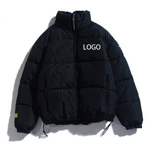 Veste matelassée décontractée pour homme, idéale pour l'hiver et les activités de plein air, col montant, fermeture éclair, couleur unie, légère, respirante et à séchage rapide - Product Image 1