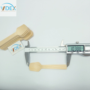 Cuillère en bois Offre Spéciale Couverts Cuillère 105mm avec bol rond pour yaourt, dessert, soupe,... Article durable - Product Image 2