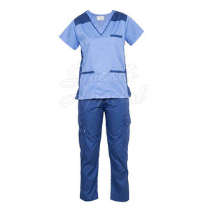 Ensemble d'uniformes médicaux pour médecins, infirmières et personnel médical, tricoté 100% coton, léger et confortable, conçu pour de longues heures de travail - Product Image 3