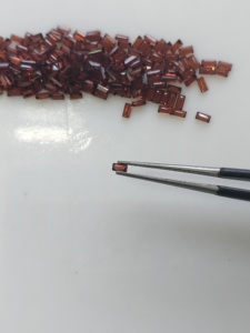 Granat rouge naturel 3x1,5 mm, taille baguette, meilleure qualité, pierre précieuse en vrac certifiée pour la fabrication de bijoux - Product Image 1