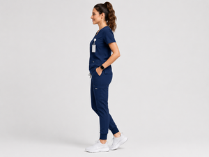 <b>Women's</b> Woven Stretch Scrub Pants Joggers for Doctors Nurses Hospital Use - Product Image 4