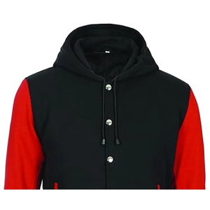 Veste de baseball ample à manches longues avec broderie personnalisée et patchwork, style streetwear, grande taille, respirante - Product Image 2