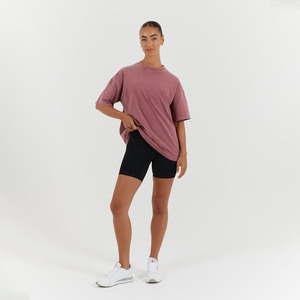 Wholesale Custom Summer Appliques High Quality Cotton <b>Acid</b> Wash T-Shirt Oversized <b>Drop</b> Shoulder Heavyweight Plus Size Women Tee - Product Image 4