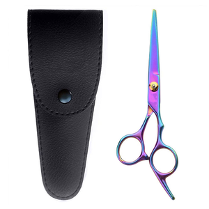 Tijeras de Entresacar de Acero Inoxidable de Alta Calidad de 6 Pulgadas, Hoja Recta Afilada, Punta Cerrada, Mango de Cerámica, Herramienta para Zurdos - Product Image 4