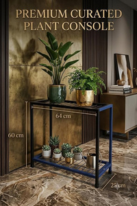 ANIS and SONS Support de pot de fleurs rustique en fer forgé, pour l'intérieur et l'extérieur, étagère de rangement pour plantes, noir - Product Image 5
