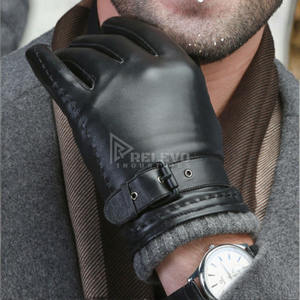 Gants de moto en cuir pleine fleur pour course, compatibles écran tactile, imperméables, de protection, en cuir véritable, à prix abordable - Product Image 2