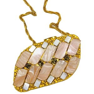 Handmade Designer Brass MOP <b>Clutches</b> for Ladies Exclusive Evening <b>Wedding</b> Mother of Pearl <b>Clutch</b> <b>Bag</b> - Product Image 1