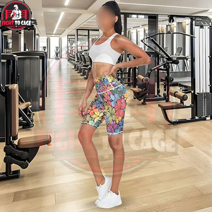 Pantalones Cortos de Mujer con Estampado Floral Acuarela, Suaves, Cómodos, Transpirables, Lavados, Casuales de Verano, Corte Medio Regular, para el Hogar y Exteriores - Product Image 6