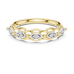 แหวนเพชรทรงกลมทองคำขาว 14K สำหรับผู้หญิง |   ชุดลำลองสำหรับใส่ทุกวัน |   เพชรที่เพิ่งเพาะเลี้ยง - Product Image 2