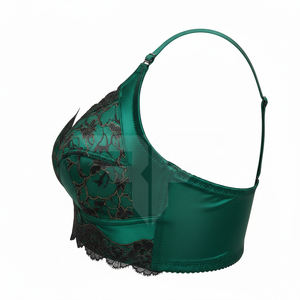 Sujetador deportivo para mujer con bordado 3D frontal, liso, 100% algodón, antibacteriano, ecológico, transpirable, de secado rápido, talla mediana - Product Image 4
