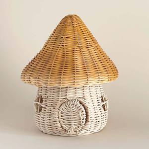 Maison en rotin en forme de champignon, jouet pour enfants, faite à la main, adorable maisonnette pour enfants, prix le plus bas - Product Image 1
