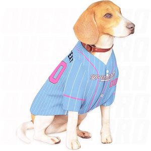 Custom Name Number Team Blue White Dog <b>Baseball</b> Jersey Personalized Pet Shirt for Cats Dogs Stylish Athletic Costume Apparel - Product Image 3