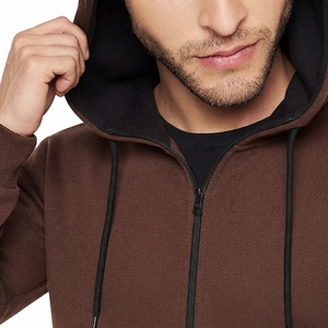 Conjunto Deportivo Informal de Dos Piezas para Hombre, Sudadera con Capucha Lisa de Manga Larga y Pantalones de Pierna Recta - Product Image 5