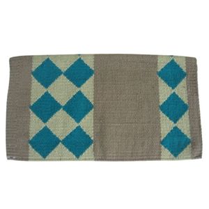 Diamond Pattern New Zealand Wool Saddle <b>Blanket</b> Western Horse Pad <b>Thick</b> Soft Durable Breathable Equestrian Riding Saddle Cloth - Product Image 1