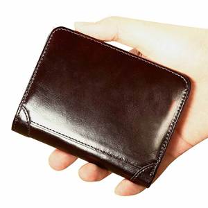 Nouvel Arrivage Portefeuille Homme en Cuir Véritable avec Fermeture Éclair, Porte-Cartes Élégant et Tendance - Product Image 6