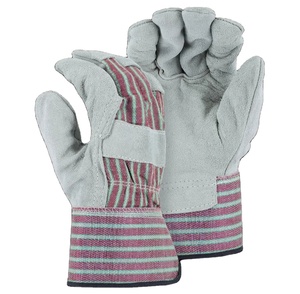 Canadian Heavy Duty <b>Cow</b> Split Leather Safety Gloves Industrial Workmen Rigger Heat Resistant Hand Protection - Product Image 2