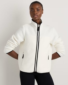 <b>Women's</b> Fleece <b>Jacket</b> Zip Up Sherpa <b>Bomber</b> <b>Jacket</b> Long Sleeve Casual Outerwear Winter <b>Womens</b> Polar Fleece - Product Image 5