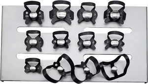 Reusable Manual Stainless Steel Rubber Dam <b>Clamps</b> Kit with <b>Frame</b> Set of 31 Pcs and Tray for Dental Use - Product Image 2