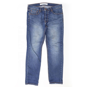 Jeans de Mezclilla de Algodón para Hombre, Corte Slim Fit, Pierna Recta, Lavado Oscuro, Cintura Media, Estilo Casual, para Otoño - Product Image 6