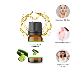 Huile de graines de concombre pressée à froid, qualité cosmétique, huile essentielle certifiée Halal, anti-âge, soin des cheveux et de la peau, huile de support, marque privée - Product Image 2