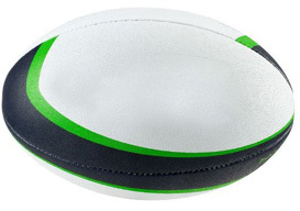 Pelota de rugby de tamaño oficial, logotipo impreso personalizado, cuero PU de PVC cosido a máquina barato gratis para entrenamiento al aire libre - Product Image 4