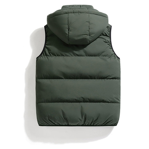 <b>Mens</b> Outdoor Puffer <b>Vest</b> Sleeveless Jacket Lightweight Warm Quilted Winter Bodywarmer Custom Logo Clothing Supplier - Product Image 6